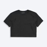 Camiseta corta para mujer BASICA en color Negro