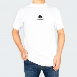 Camiseta para hombre cuello redondo con estampado de OSO en color Blanco
