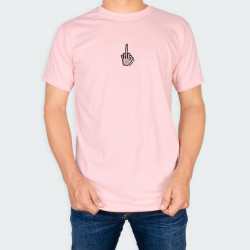 Camiseta para hombre cuello redondo con estampado de FOKIU en color Rosa