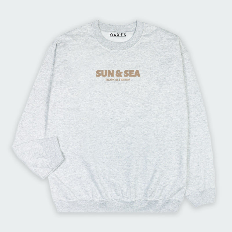 Buzo cuello redondo con estampado de SUN & SEA
