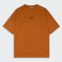 Camiseta para hombre oversize con estampado de CARNERO en color Terracota