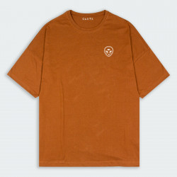 Camiseta para hombre oversize con estampado de ALIEN en color Terracota