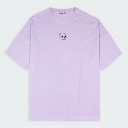 Camiseta para hombre oversize con estampado de CALAVERA en color Lila