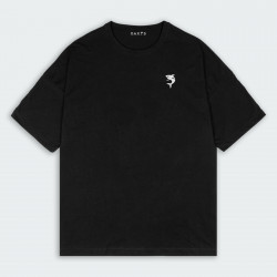 Camiseta para hombre oversize con estampado de TIBURÓN en color Negro