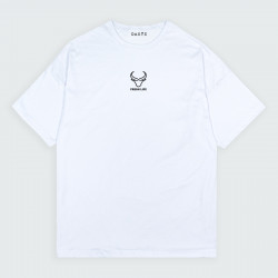Camiseta oversize con estampado de BÚFALO en color Blanco