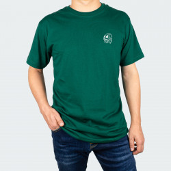 Camiseta cuello redondo con estampado de CALAVERA DERRETIDA en color Verde