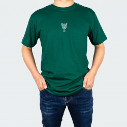 Camiseta para hombre cuello redondo con estampado de TIGRE GEOMETRICO en color Verde