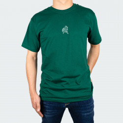 Camiseta para hombre cuello redondo, con estampado de CORAZÓN en color Verde