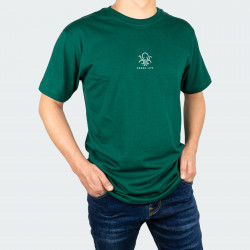 Camiseta para hombre cuello redondo, con estampado de PULPO en color Verde