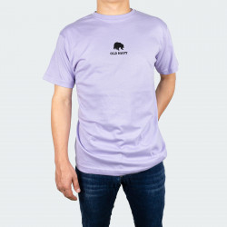 Camiseta para hombre cuello redondo con estampado de OSO en color Lila