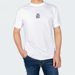 Camiseta para hombre cuello redondo con estampado de THE BEST en color Blanco