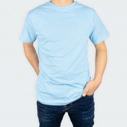 Camiseta para hombre cuello redondo BÁSICA en color Azul