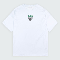 Camiseta oversize con estampado de PANTERA en color Blanco