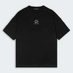 Camiseta oversize con estampado de PANTERA BLACK en color Negro