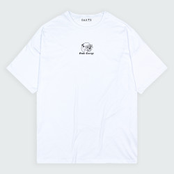 Camiseta oversize con estampado de CALAVERA ENERGY en color Blanco