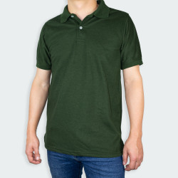 Camiseta tipo polo básica en color Verde