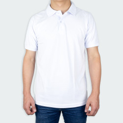 Camiseta tipo polo básica en color Blanco