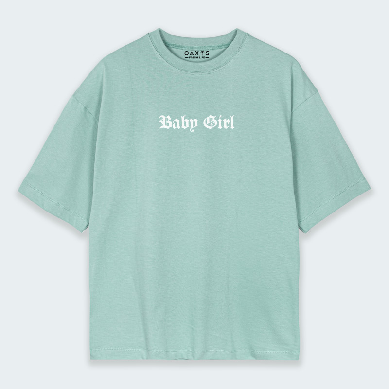 Camiseta oversize con estampado de LETRA BABY