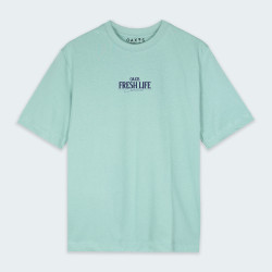 Camiseta para hombre con estampado de letras fresh