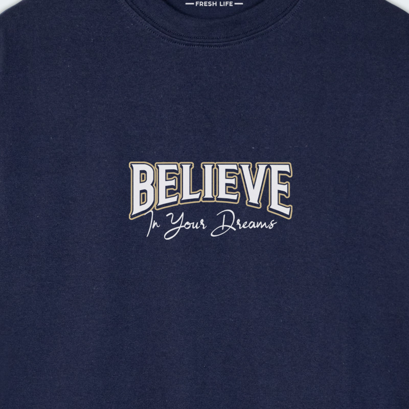 Camiseta oversize para hombre  BELIEVE