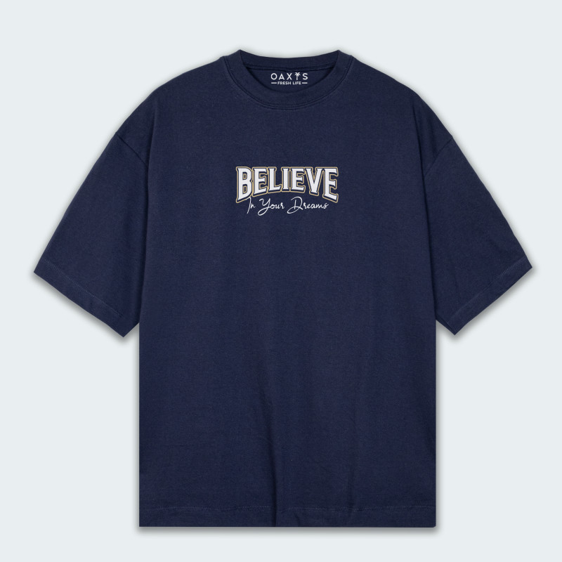 Camiseta oversize para hombre  BELIEVE