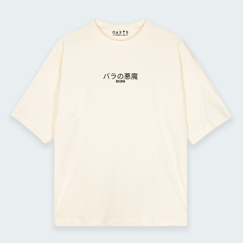 Camiseta oversize cuello redondo AKUMA