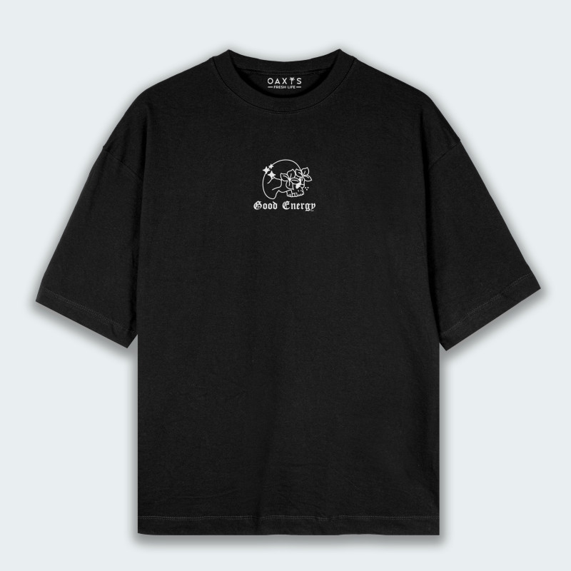 Camiseta oversize con estampado de CALAVERA