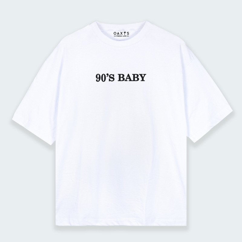 Camiseta oversize con estampado de LOS 90