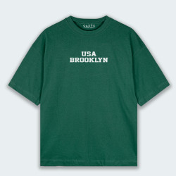 Camiseta oversize con estampado de BROOKLYN