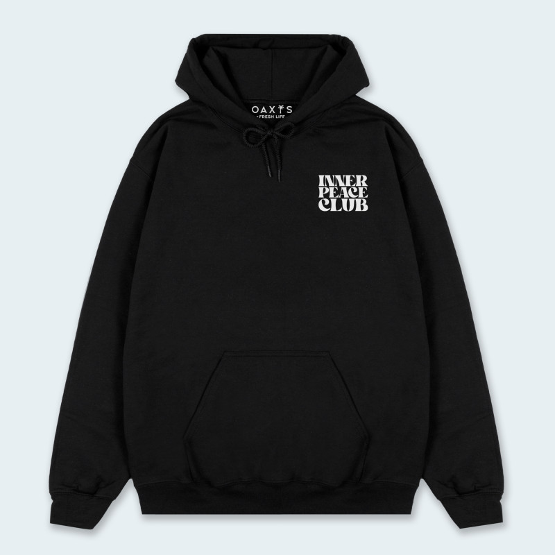 Buzo de capucha con estampado atrás INNER CLUB