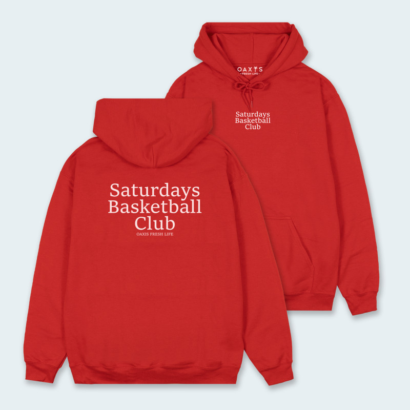 Buzo de capucha con estampado atrás de BASKETBALL 