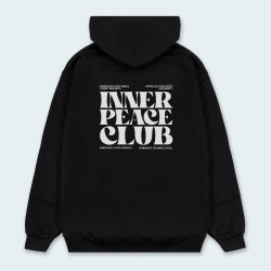 Buzo de capucha con estampado atrás INNER CLUB