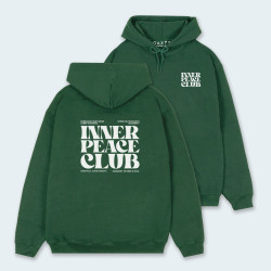 Buzo de capucha con estampado atrás INNER CLUB
