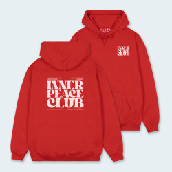 Buzo de capucha con estampado atrás INNER CLUB