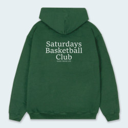 Buzo de capucha con estampado atrás de BASKETBALL 