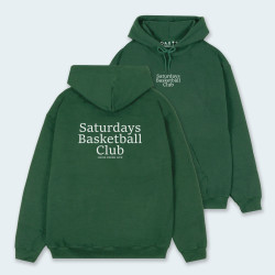 Buzo de capucha con estampado atrás de BASKETBALL 