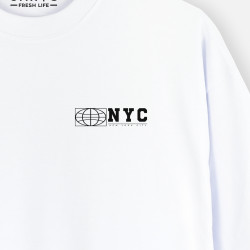 Camiseta para hombre oversize NYC