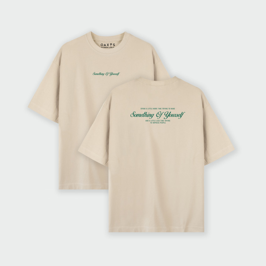 Oversize con estampado atrás de SOMETHING