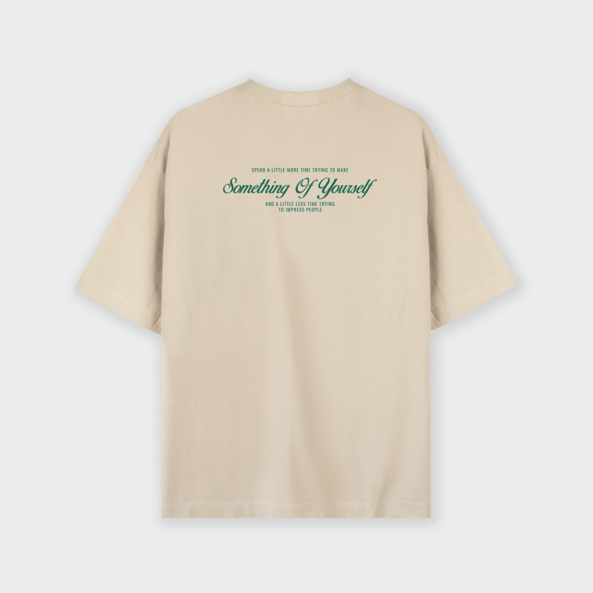 Oversize con estampado atrás de SOMETHING