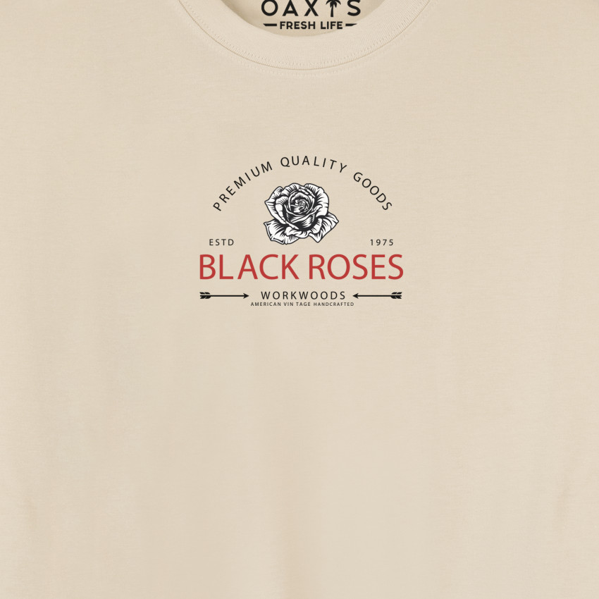 Camiseta para hombre oversize BLACK ROSES