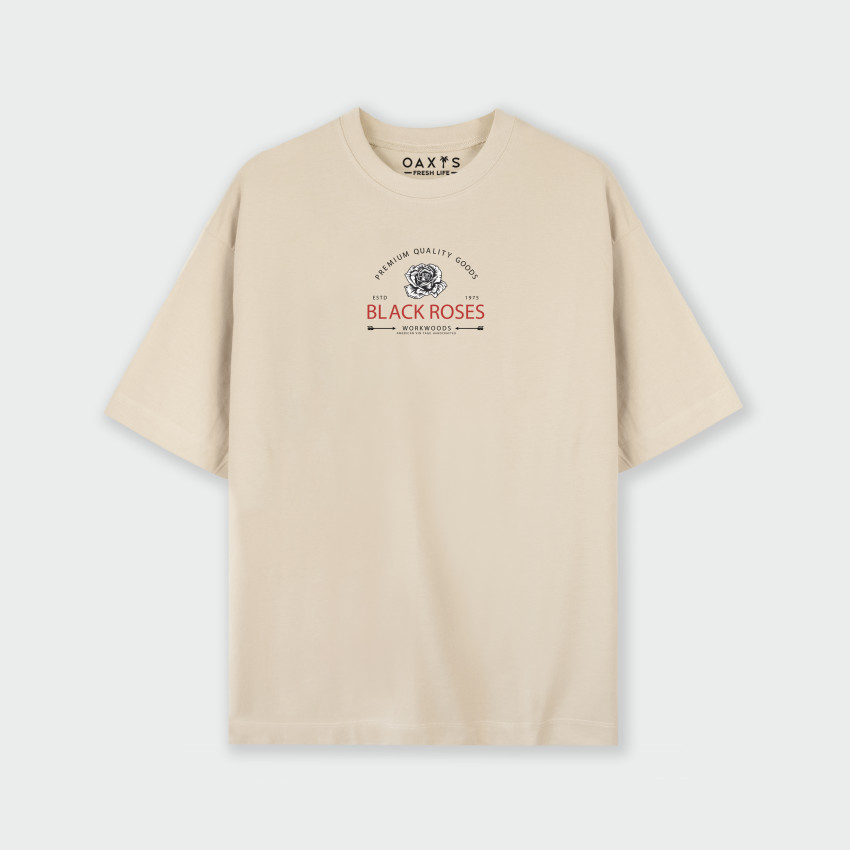 Camiseta para hombre oversize BLACK ROSES