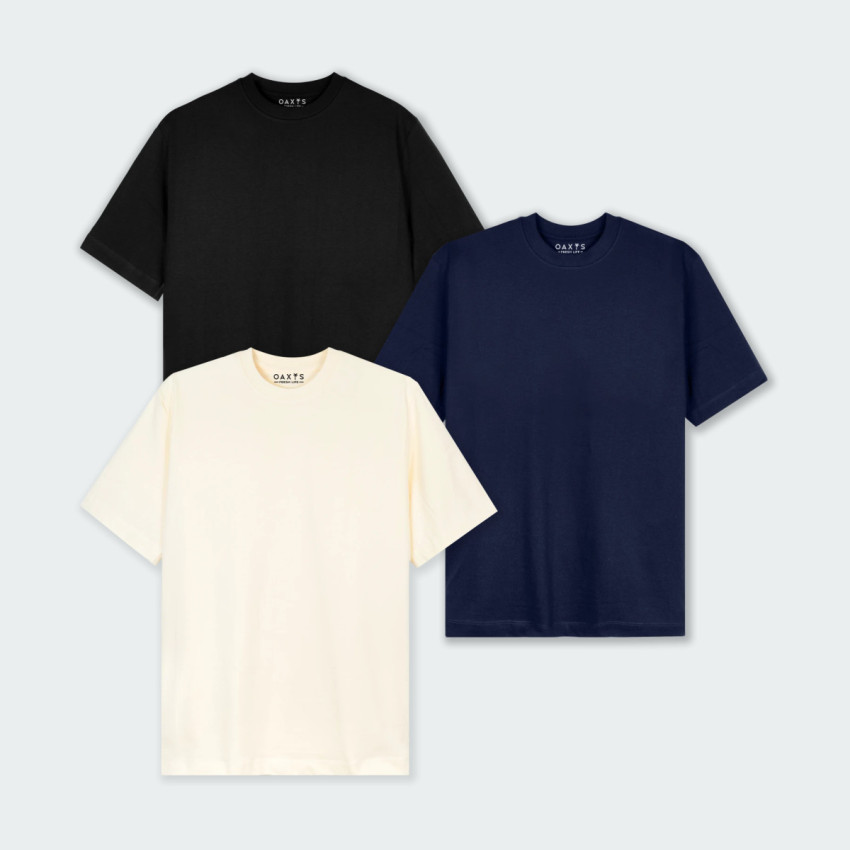 Combo de 3 camisetas regular fit básicas