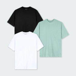 Combo de 3 camisetas regular fit básicas