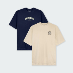 Combo de 2 Camisetas Regular Fit Estampadas