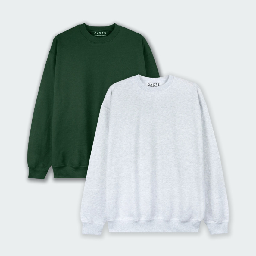 Combo de 2 Buzos cuello redondo básicos