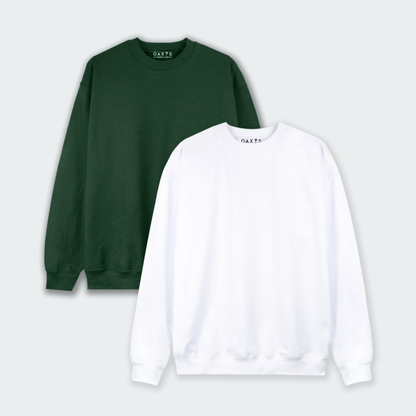 Combo de 2 Buzos cuello redondo básicos