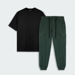Combo de camiseta regular y jogger