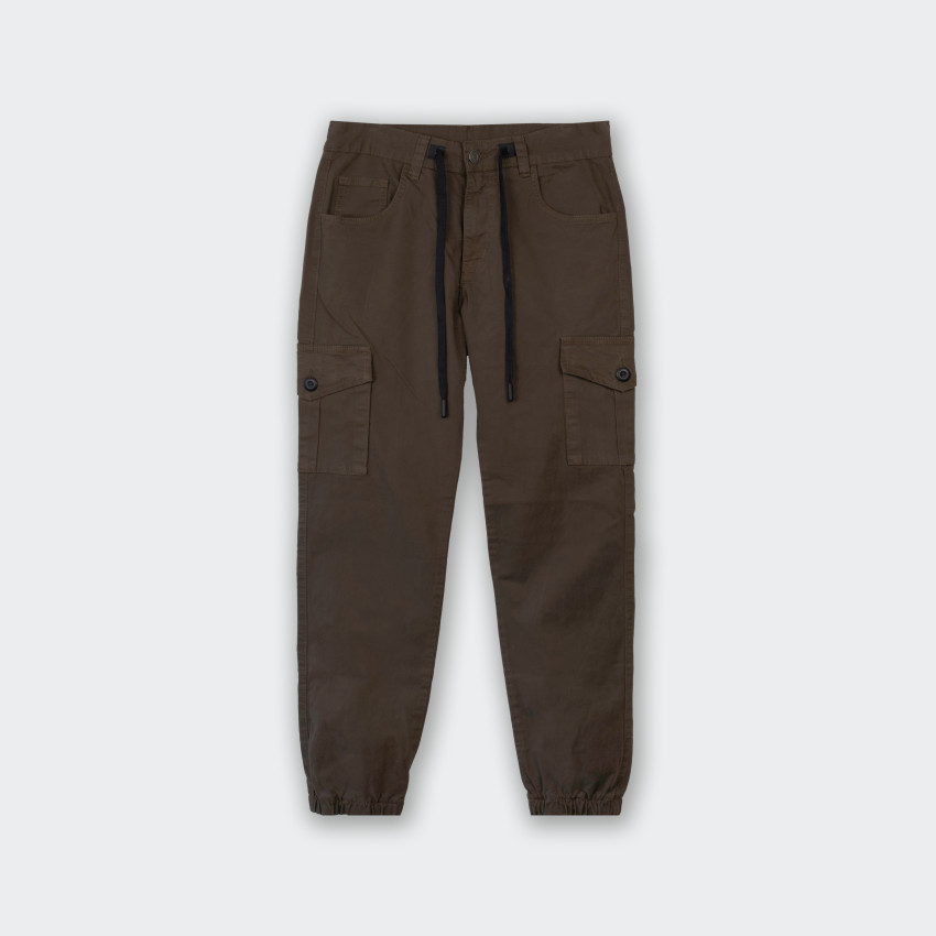 Pantalón Jogger cargo café 
