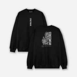 Buzo cuello redondo con estampado atrás de STREETWEAR