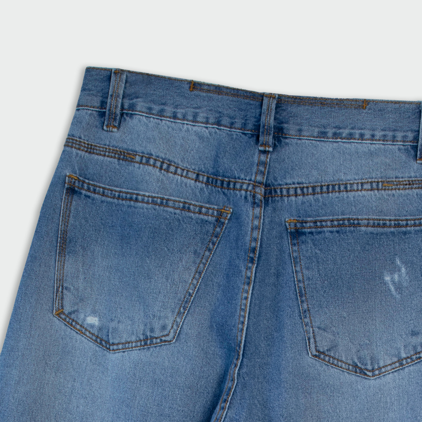 Jean oversize clásico para hombre azul